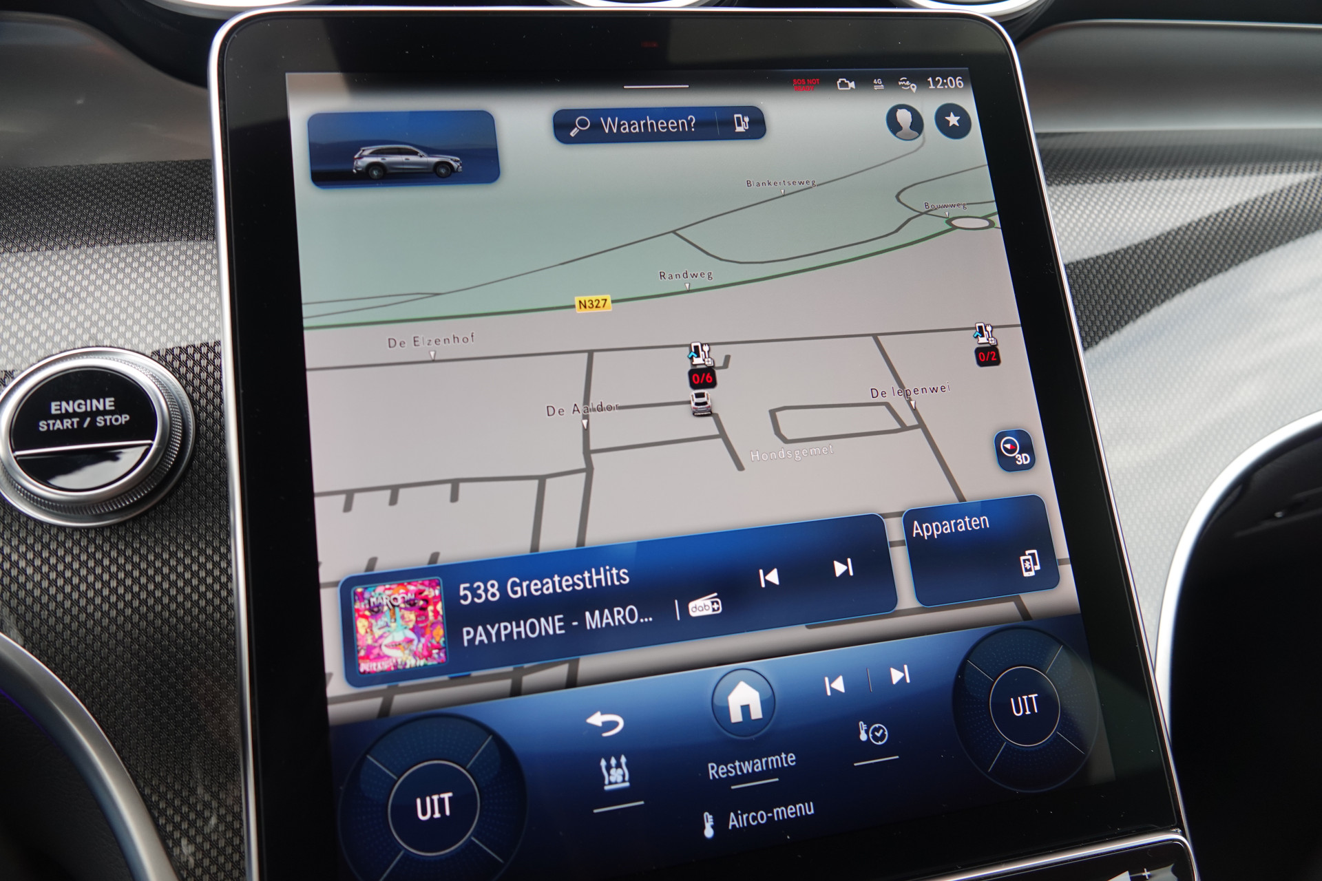 tweedehands Mercedes-Benz GLC 400e 4MATIC AMG Line | Pano | Achteras Sturing | Luchtvering | Burmester | Trekhaak | HUD |  – beschikbaar bij Van de Velde Auto’s