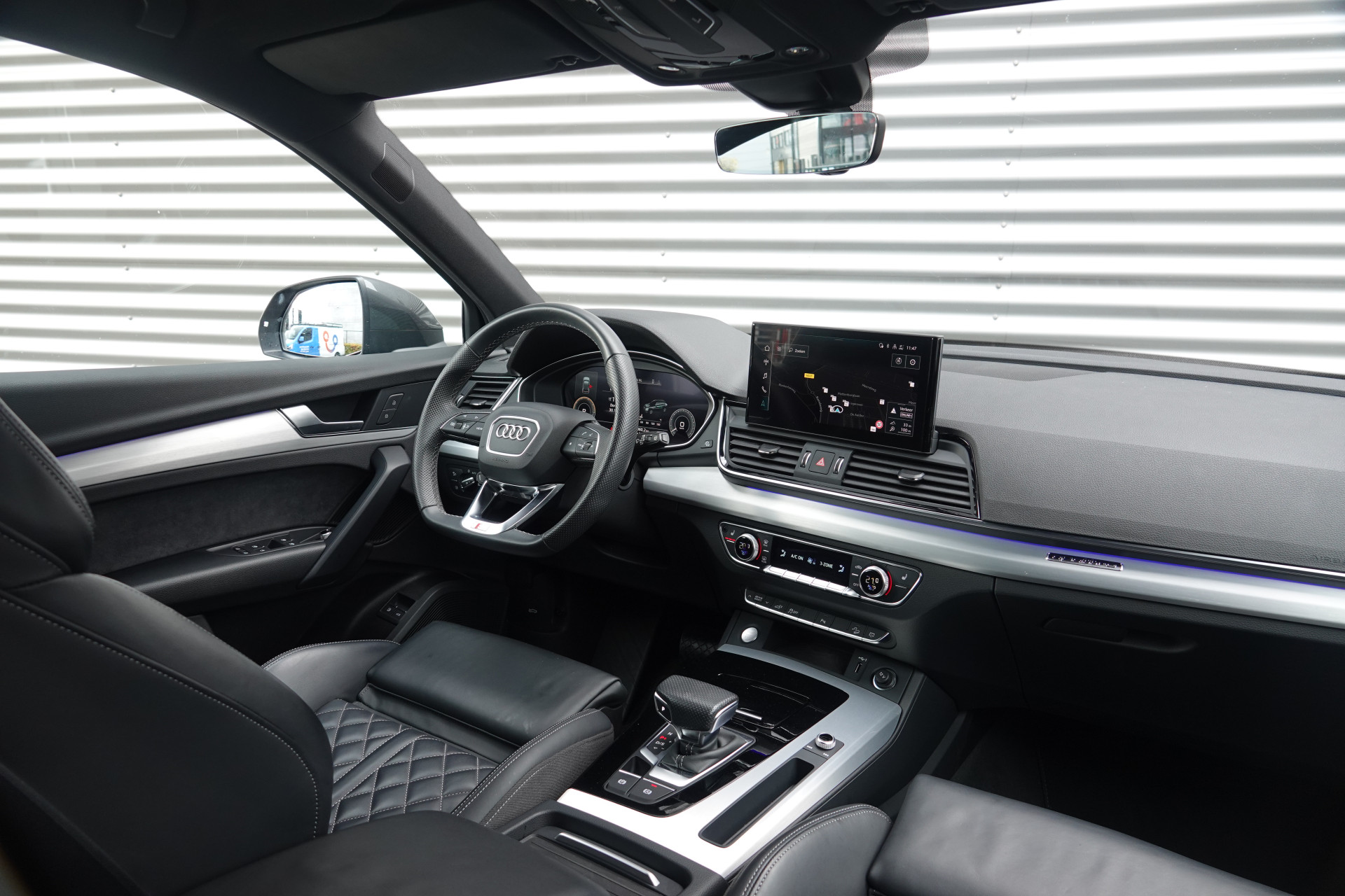 tweedehands Audi Q5 Sportback 50 TFSI e S edition | Sportstoelen | Luchtvering | B&O | Camera | S-Line |  – beschikbaar bij Van de Velde Auto’s